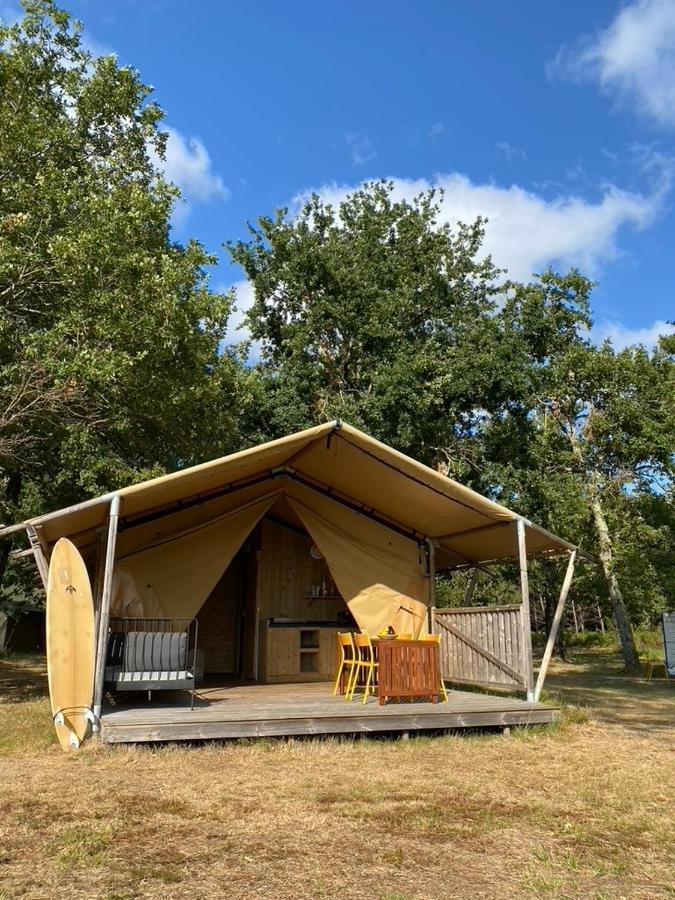Camping La Kahute - Tente Lodge Au Coeur De La Foret 카르캉 외부 사진